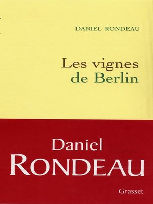 cover image of Les vignes de Berlin